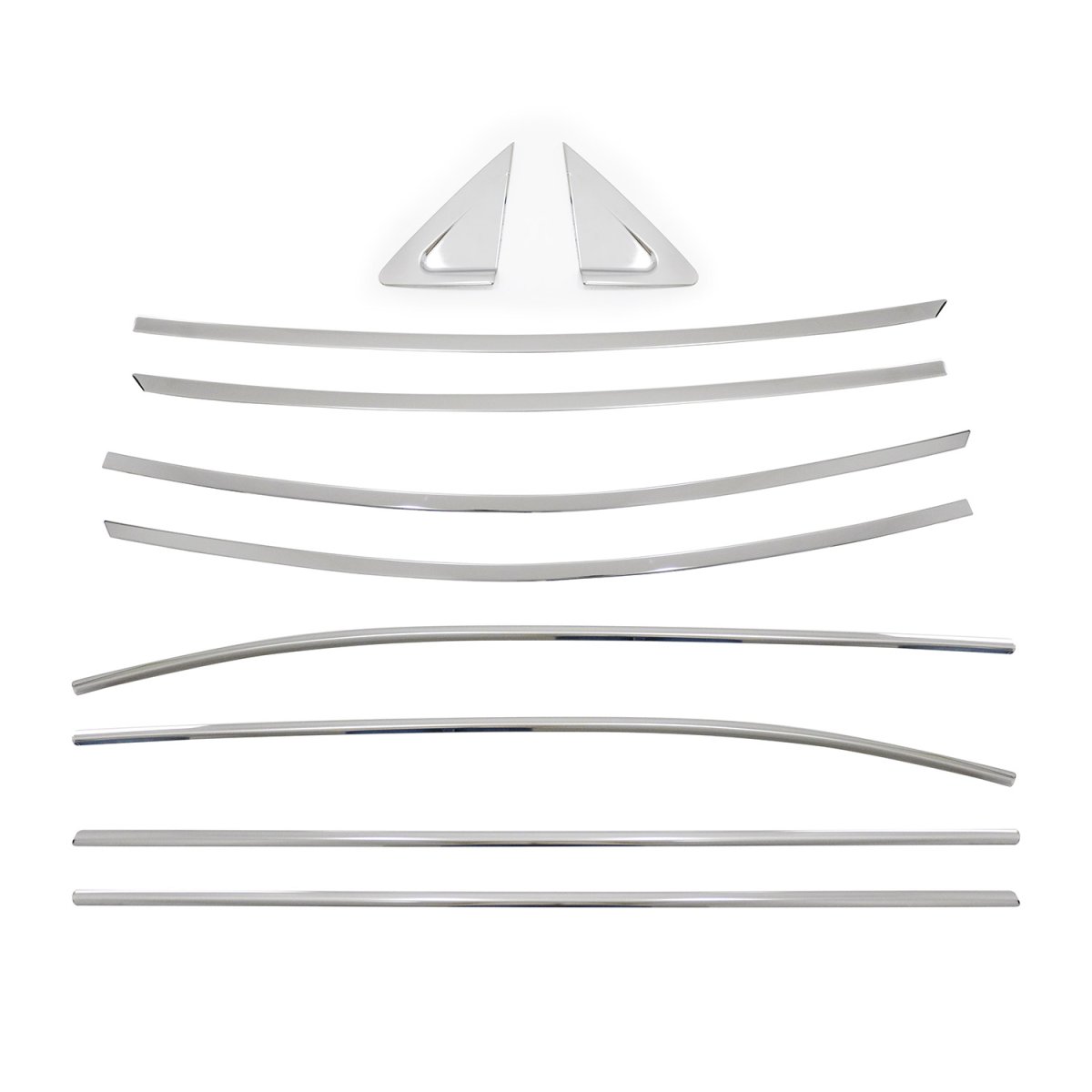 Hyundai Elantra Window Trim - Omac - S.Steel - Gloss Silver - '11-'16